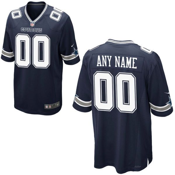 Men Dallas Cowboys Nike Navy Blue Custom Game NFL Jersey
